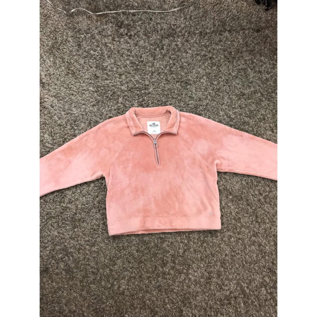 Pink hollister jumper on sale