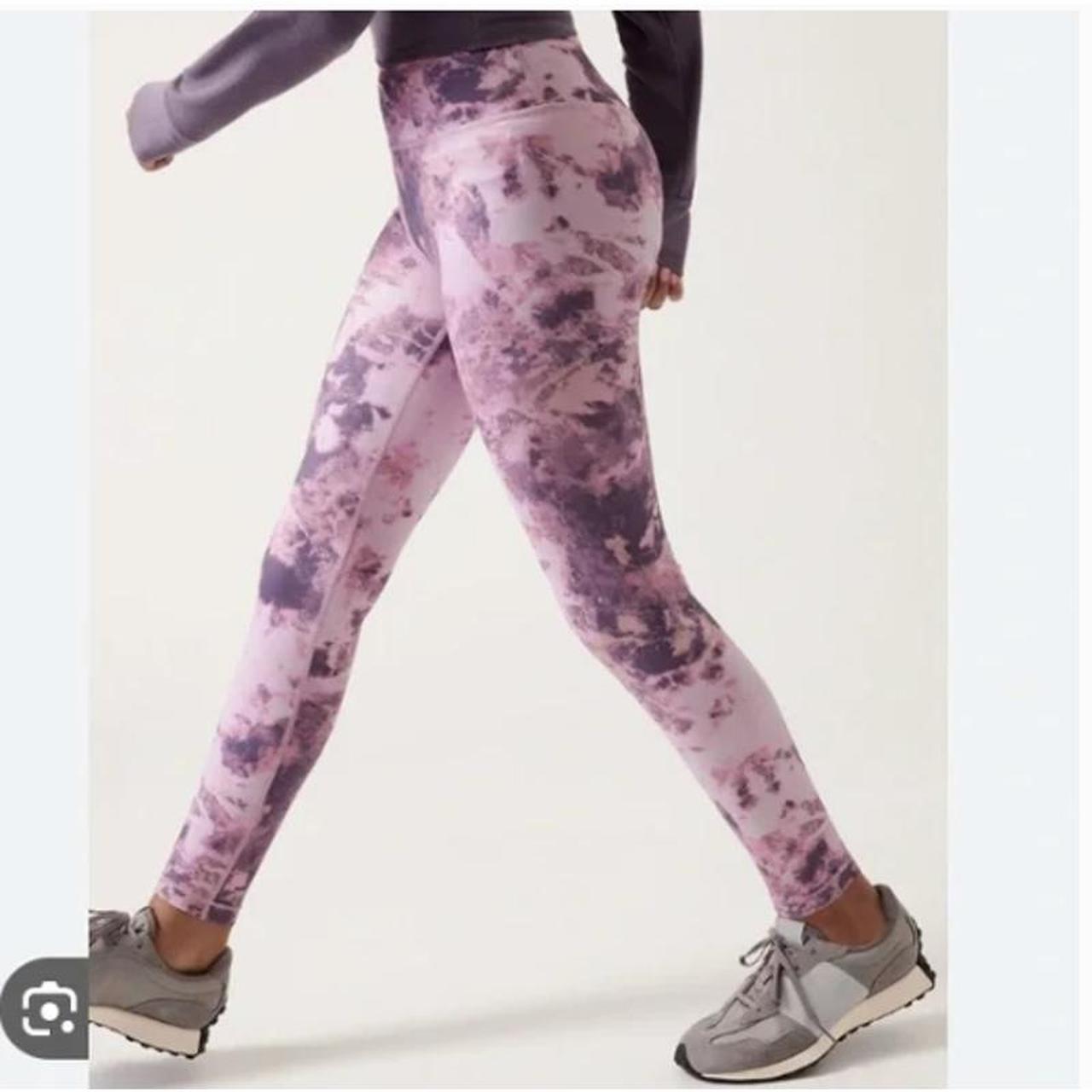 Athleta Girl's High Rise Printed Chit Chat Tight - Depop