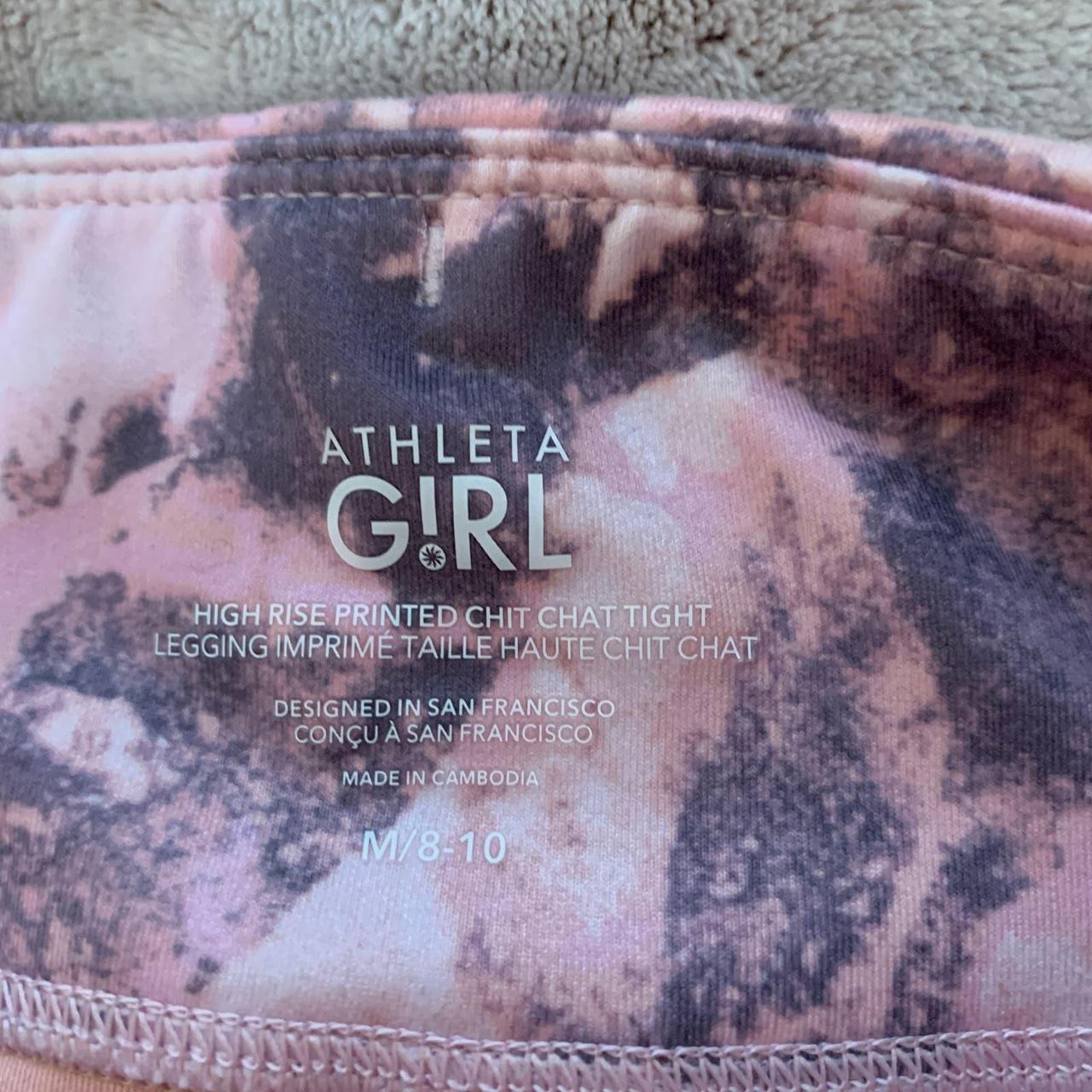 Athleta Girl High Rise Printed Chit Chat Tight Leggings