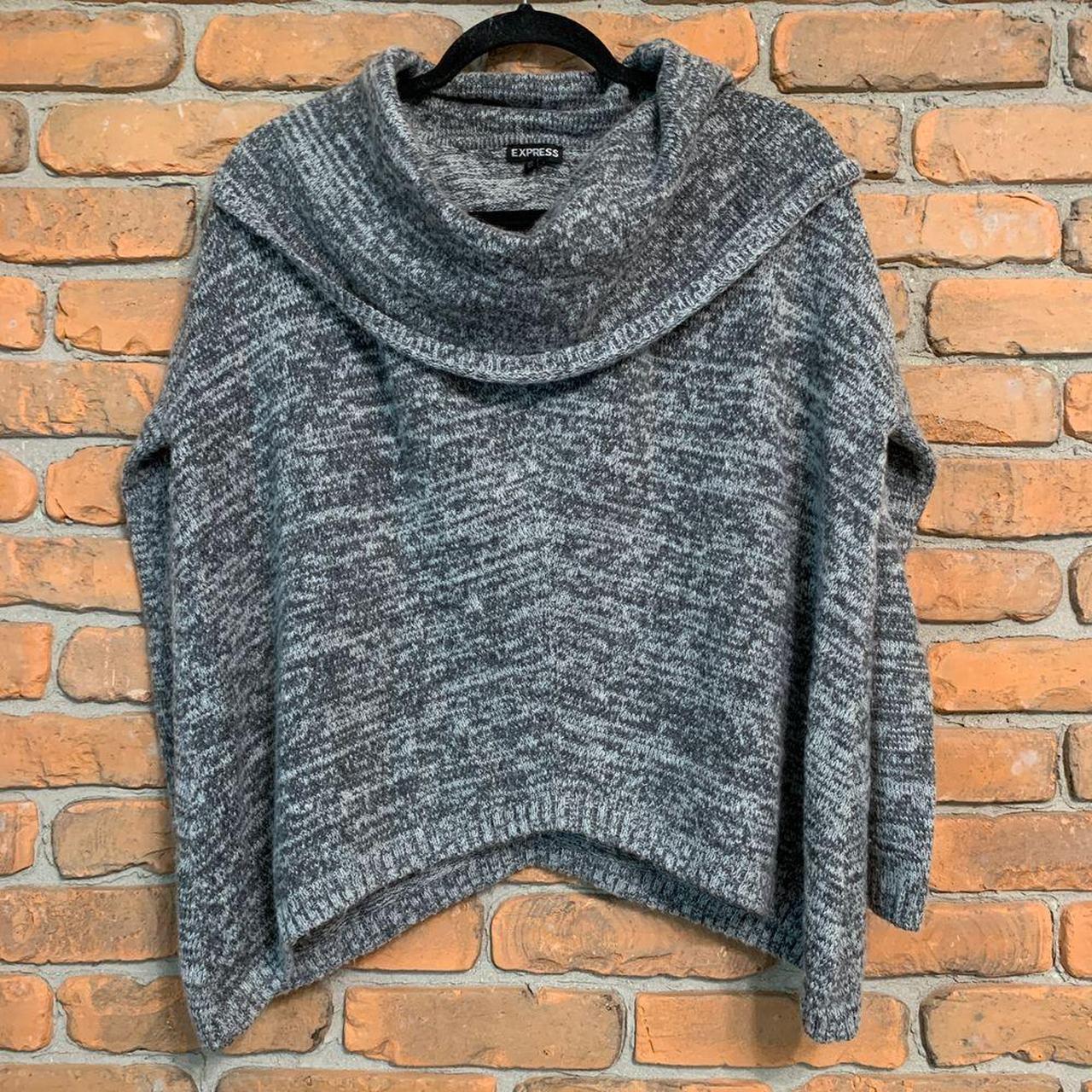 Express Women s Wool Blend Cowl Neck Oversized. Depop