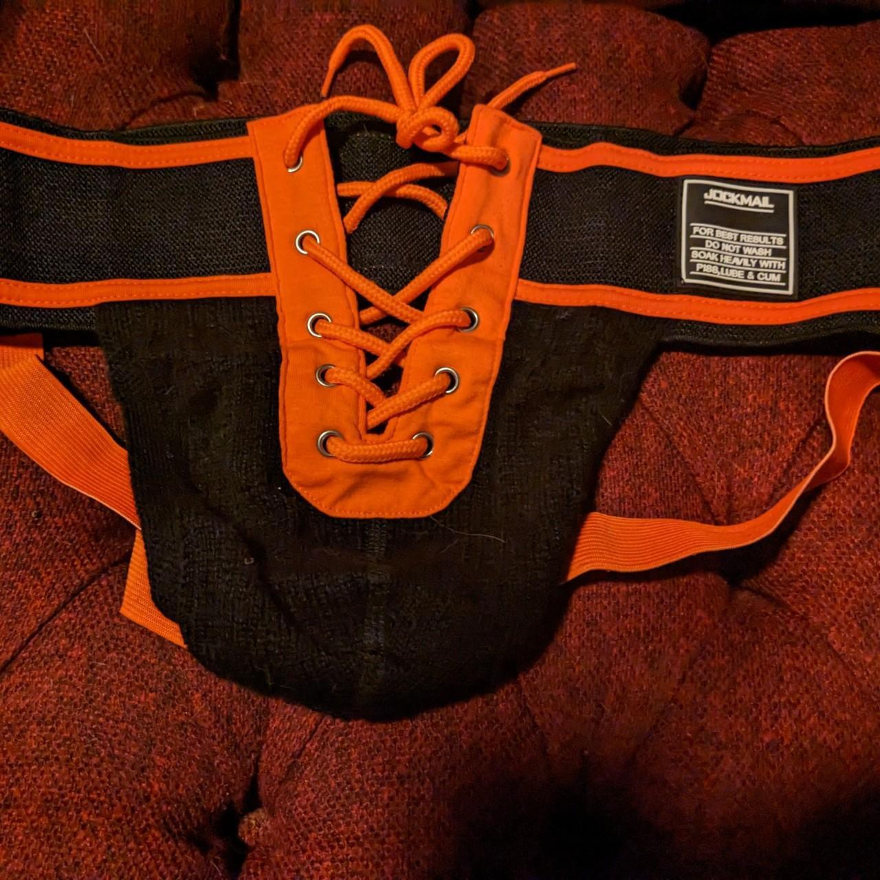 Men's Black and Orange Underwear | Depop