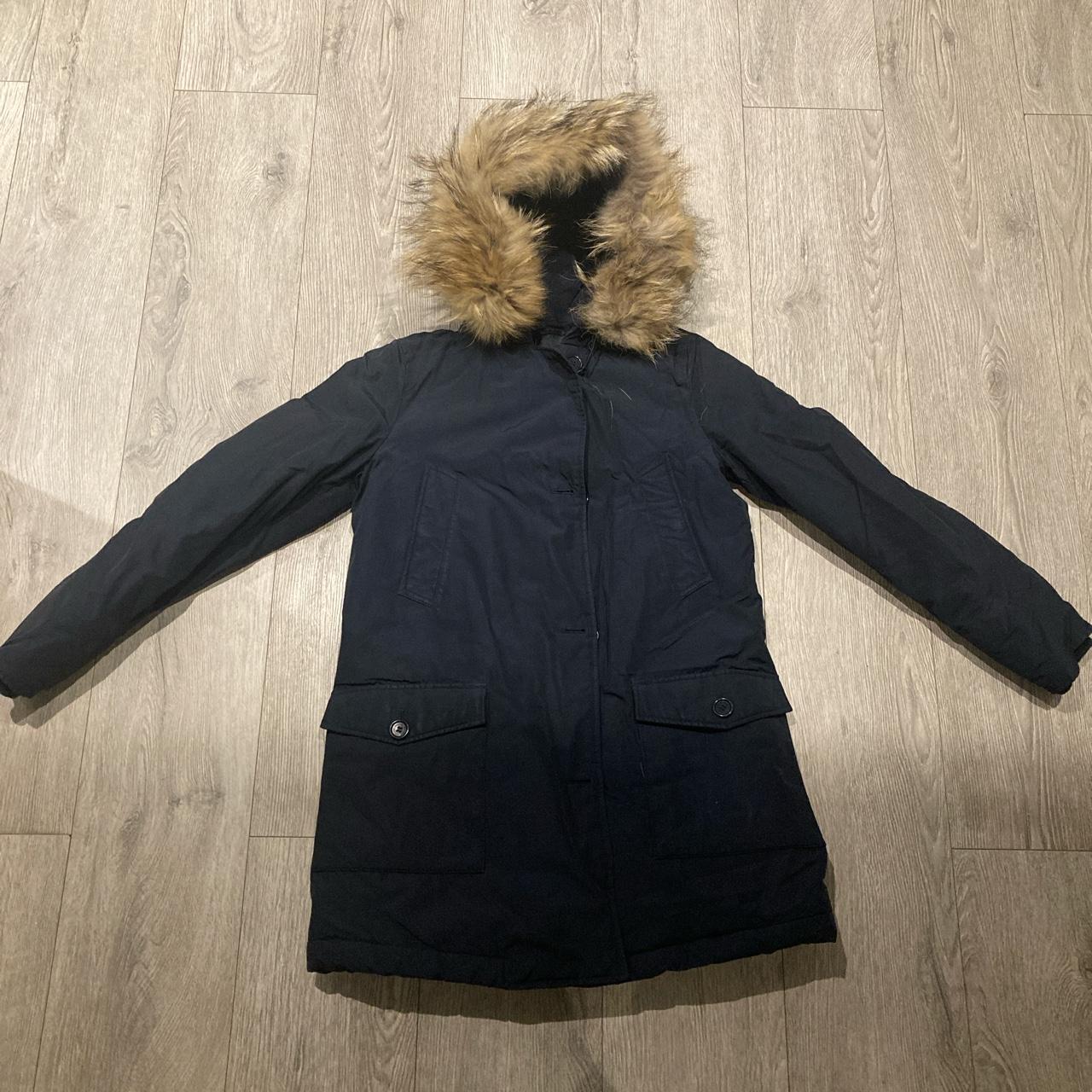 Woolrich John Rich & Bros Navy Hooded Jacket. Real... - Depop