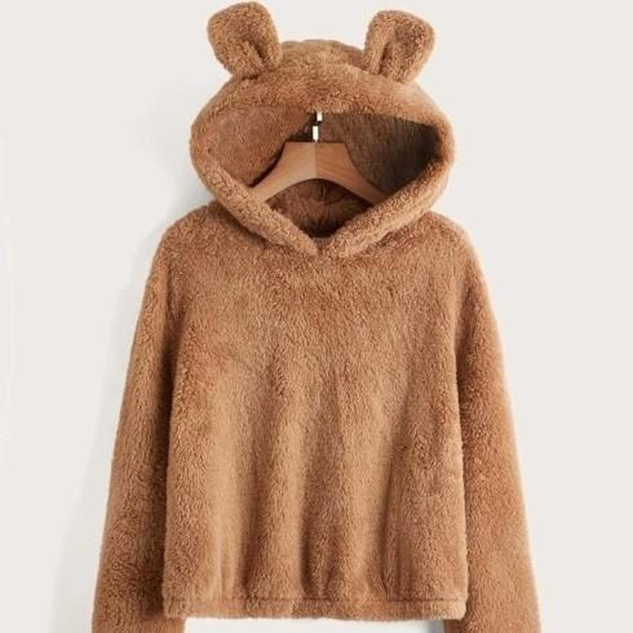 Romwe teddy hoodie sale