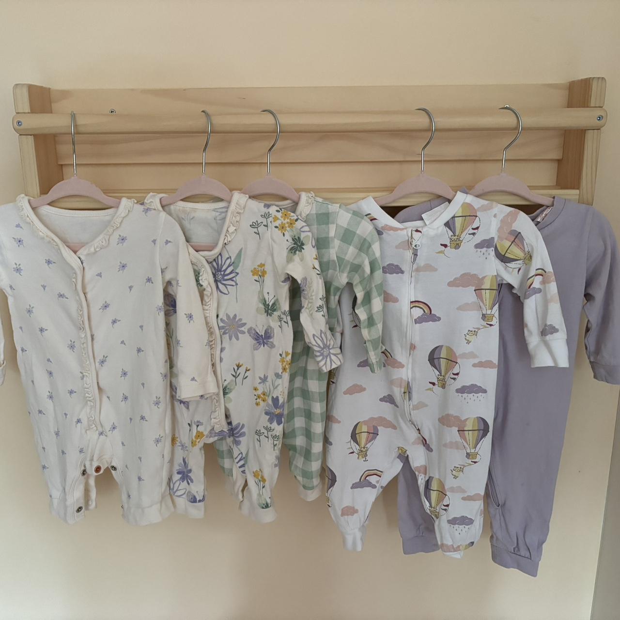 0 3 months footless sleepsuits X5. X2 H M X3 George. Depop