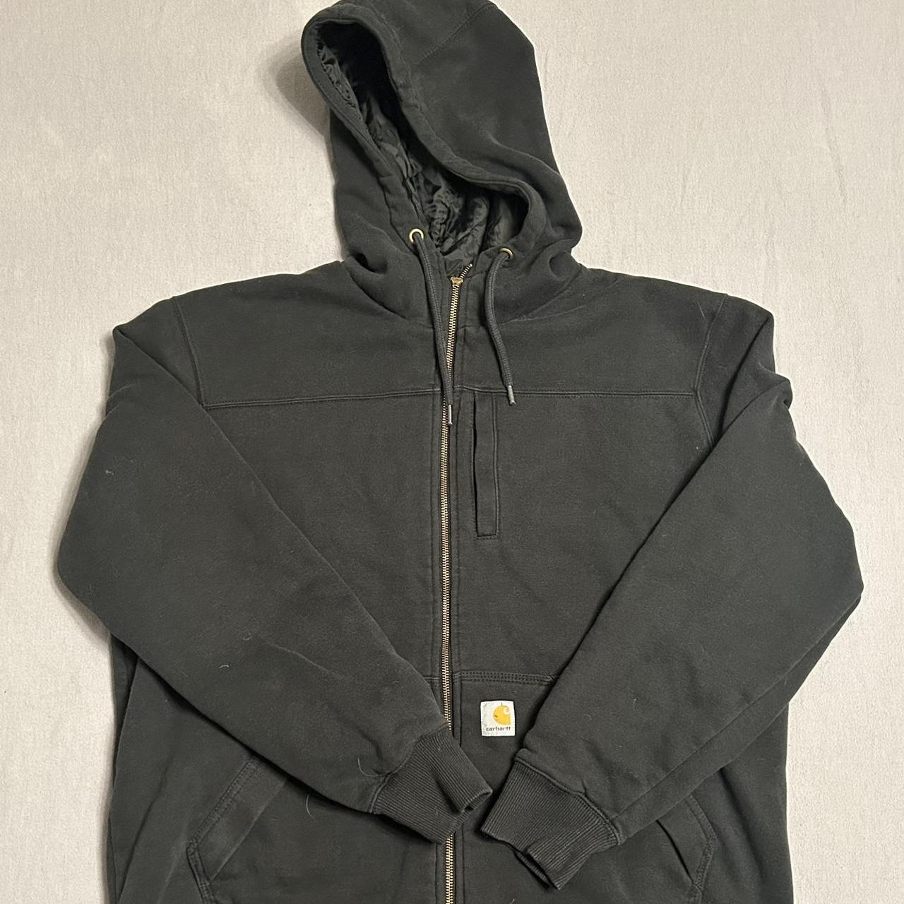 Carhartt Men's Black Hoodie Depop