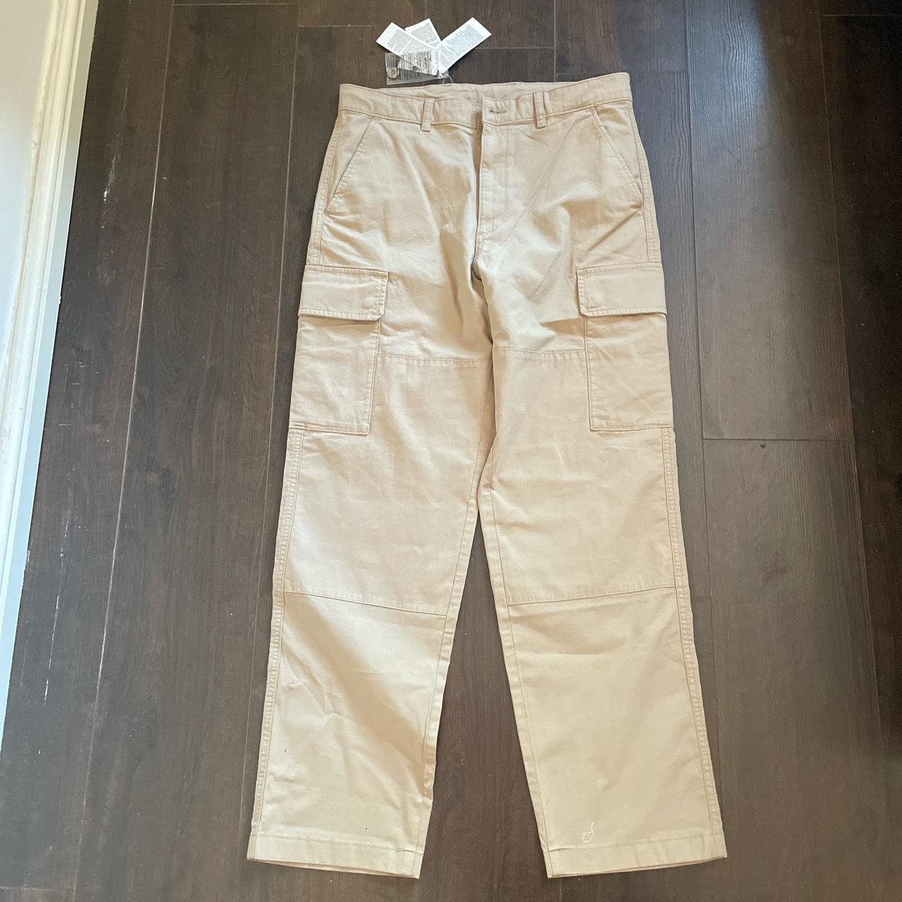 Uniqlo Utility Cargo Pants Beige * Brand new still... - Depop