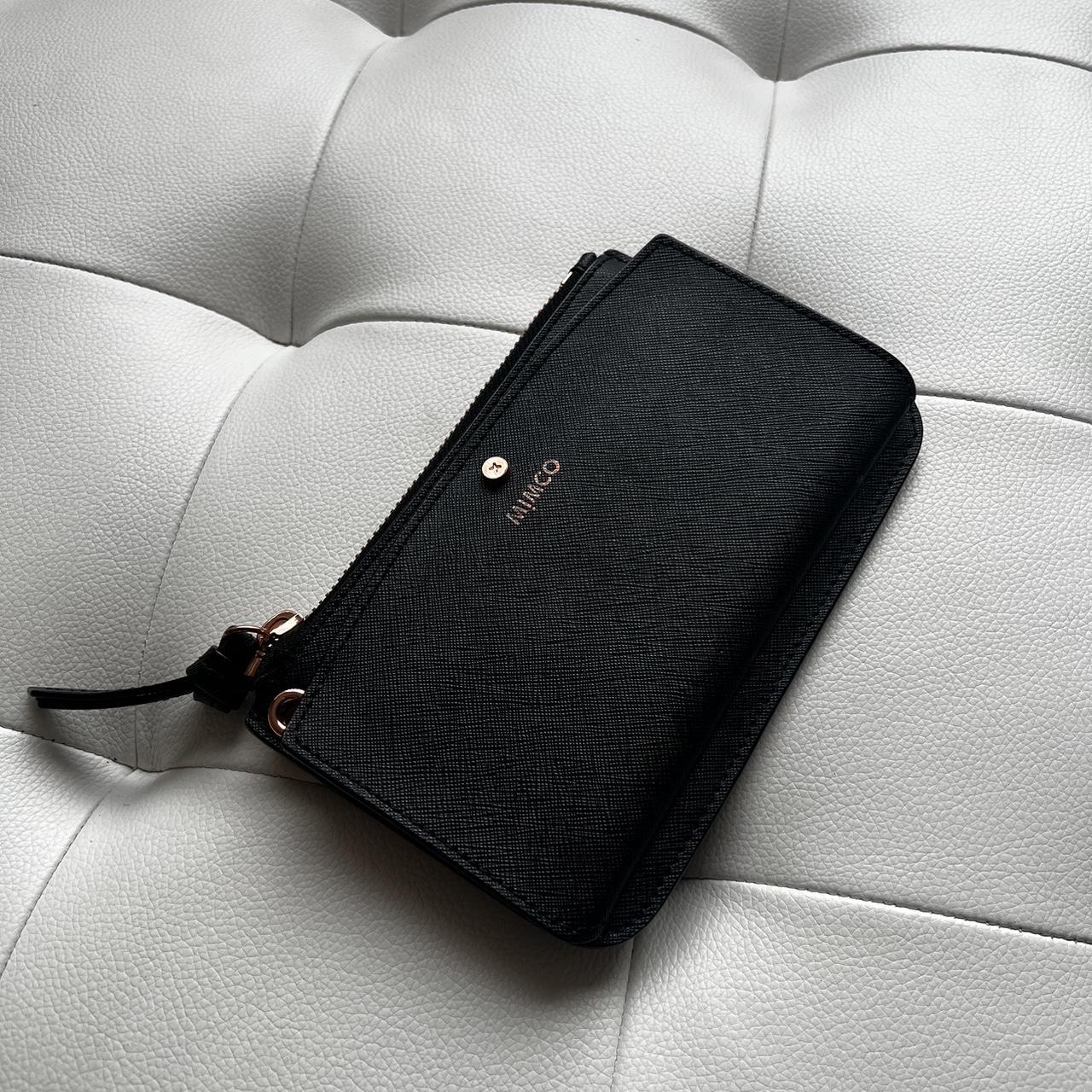 Mimco Black Passport Holder Wallet Depop