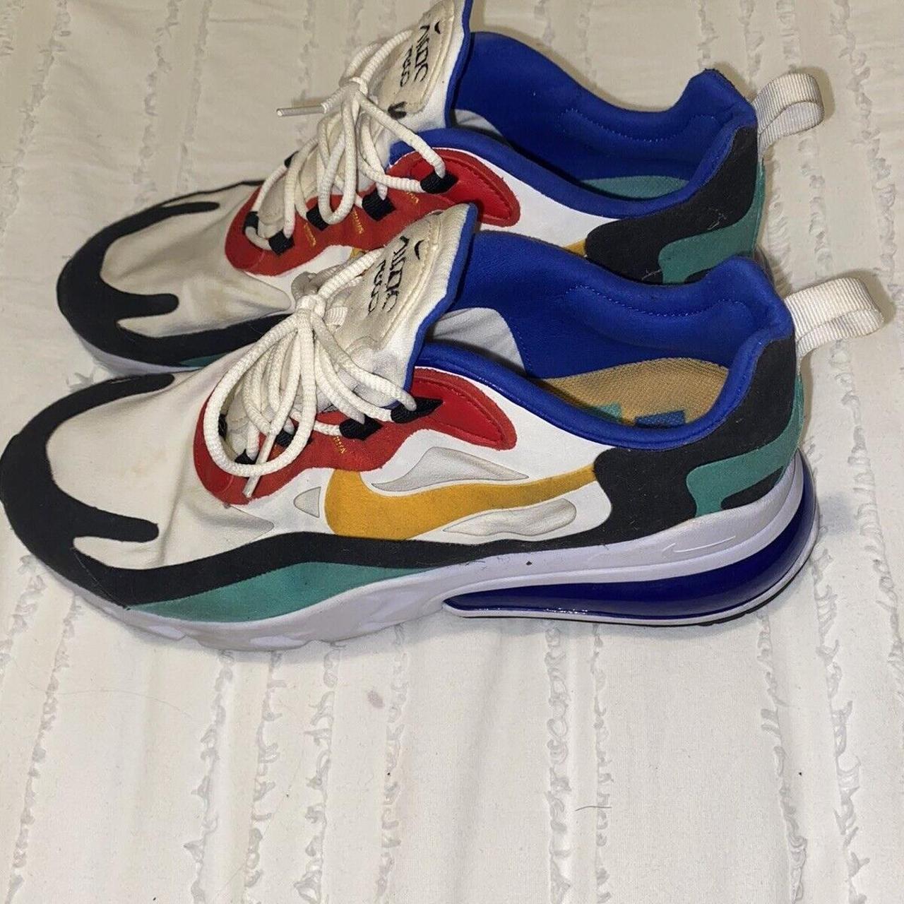 Air Max 270 React Bauhaus Fun shoes small signs. Depop