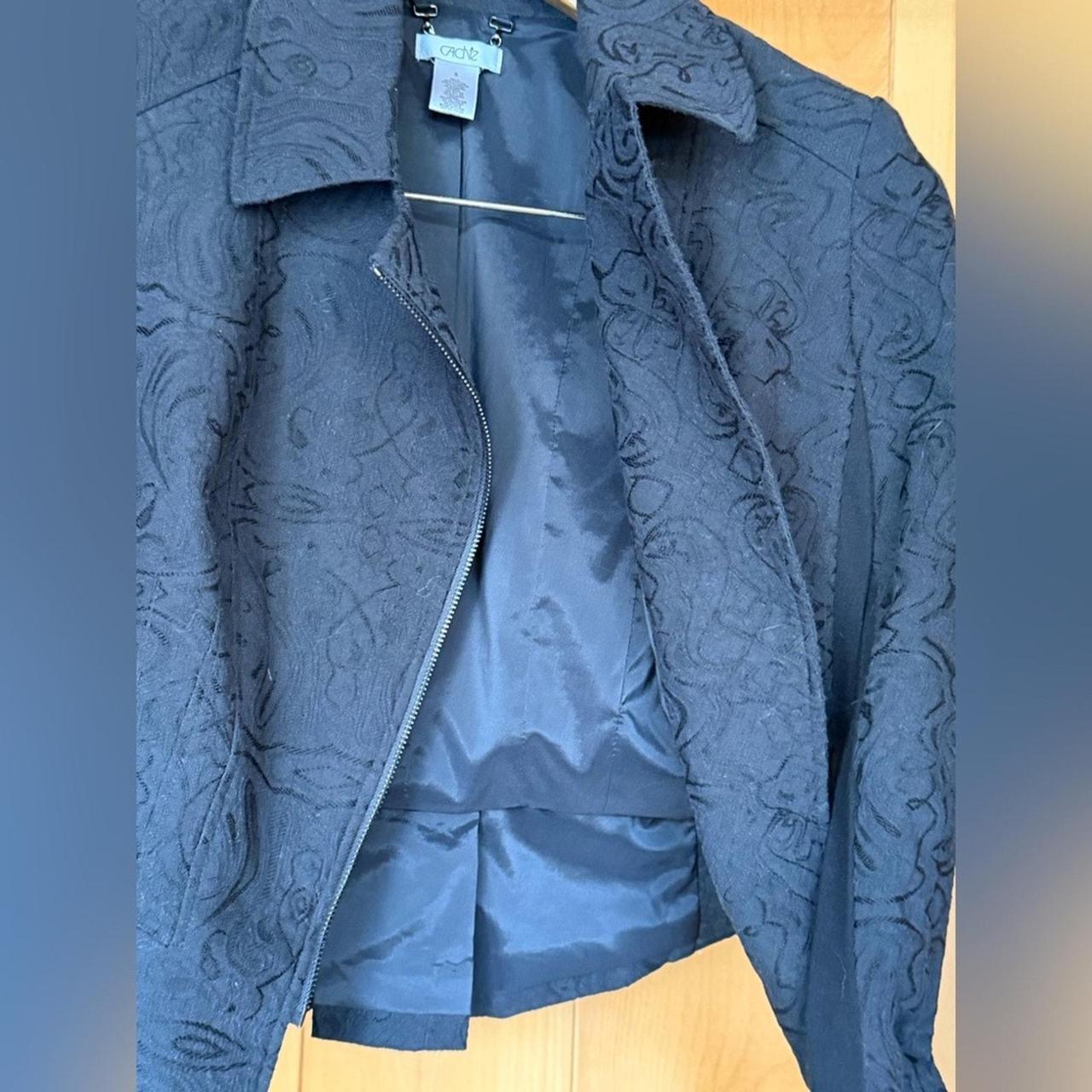 Cache Women's Jacket - Black - 8 – CACHE Chic bla… - image 2