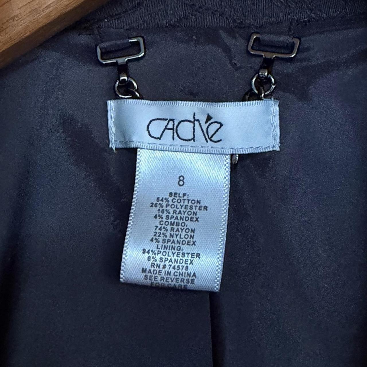 Cache Women's Jacket - Black - 8 – CACHE Chic bla… - image 5