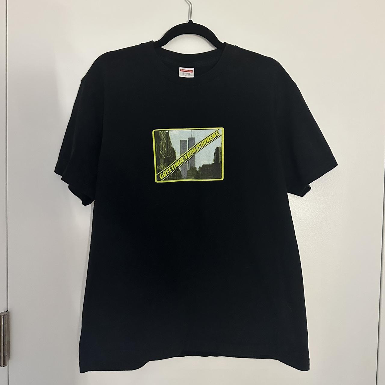Greetings From Supreme Black Tee 🗽 SS19 Size M... - Depop