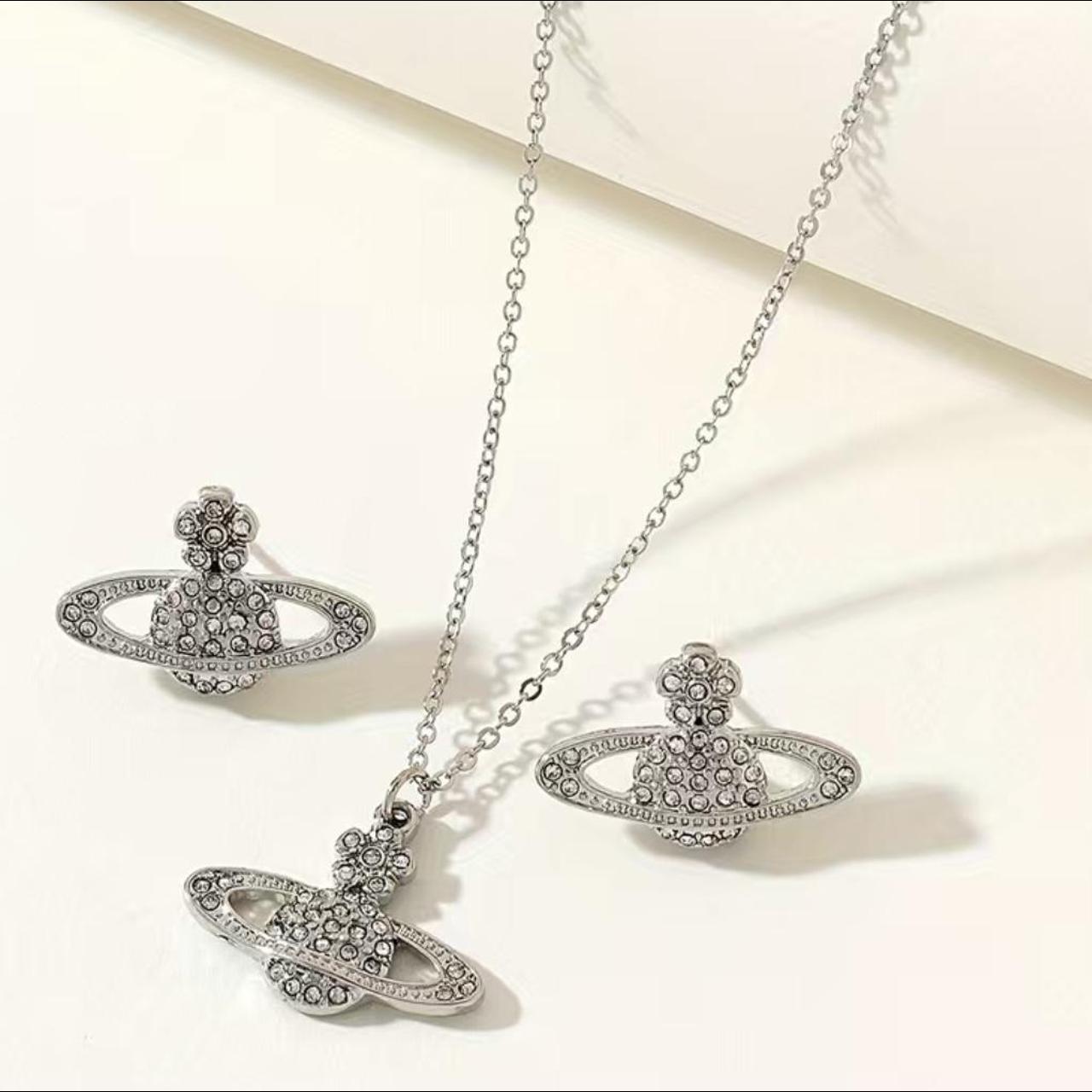 Vivienne westwood necklace and earrings depop