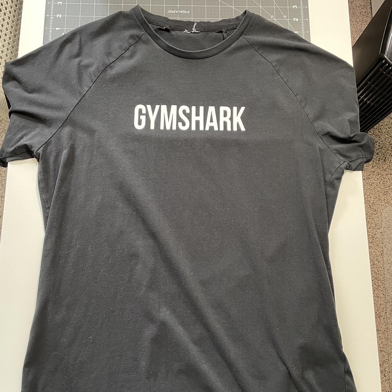 Gymshark workout tshirt. No tag fits like a men’s... Depop