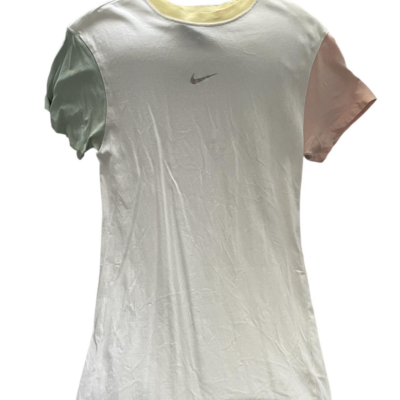 Nike mini metallic swoosh oversized t shirt dress