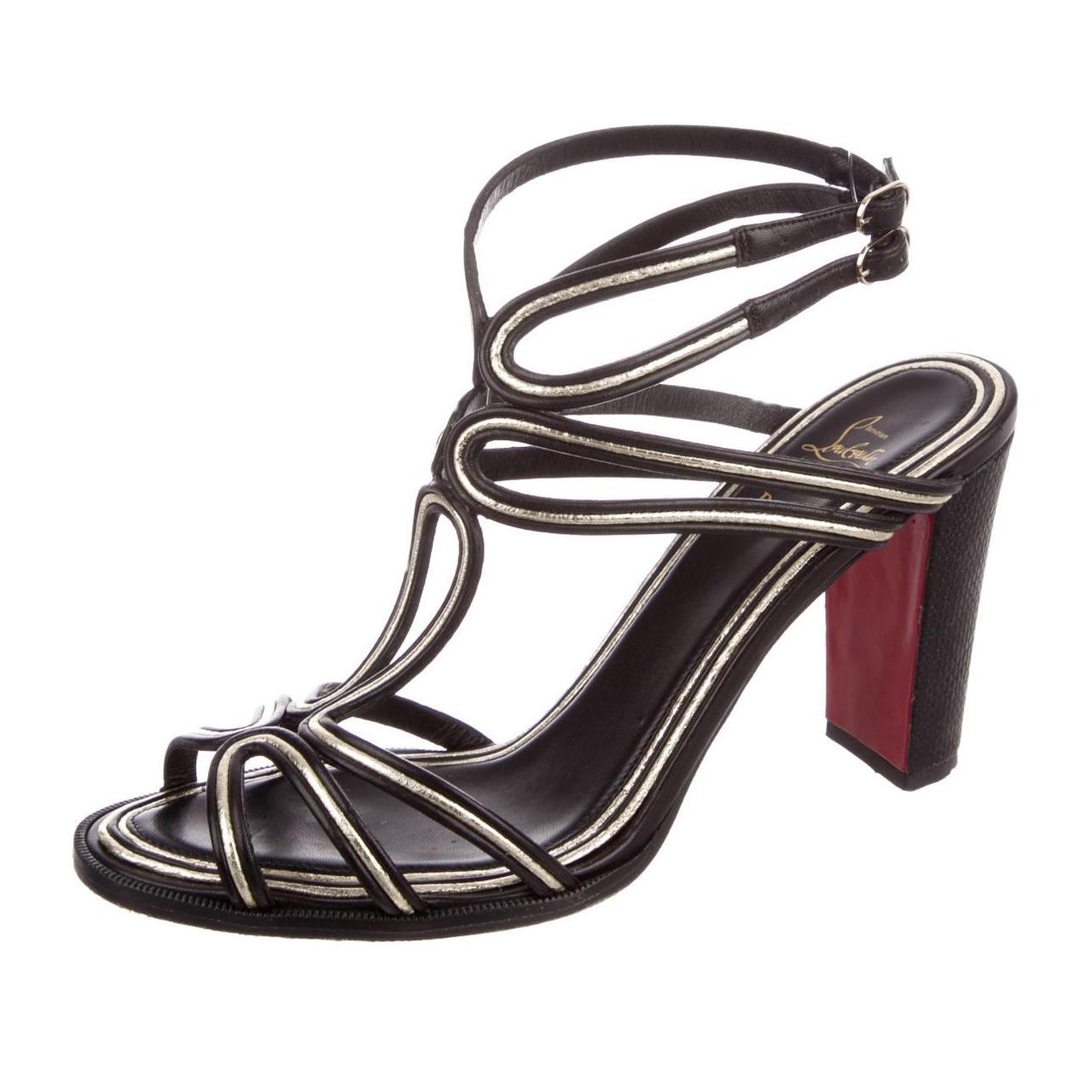 CHRISTIAN LOUBOUTIN: heeled sandals for woman - Black