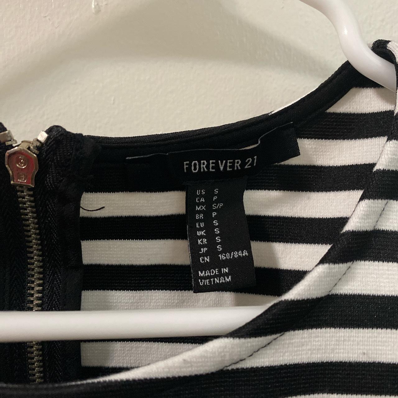 Forever 21 size s sleeveless stripped crop top... - Depop