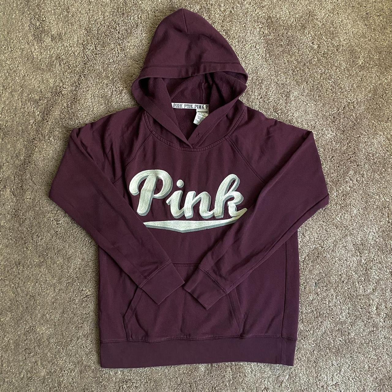 Pink sales burgundy hoodie