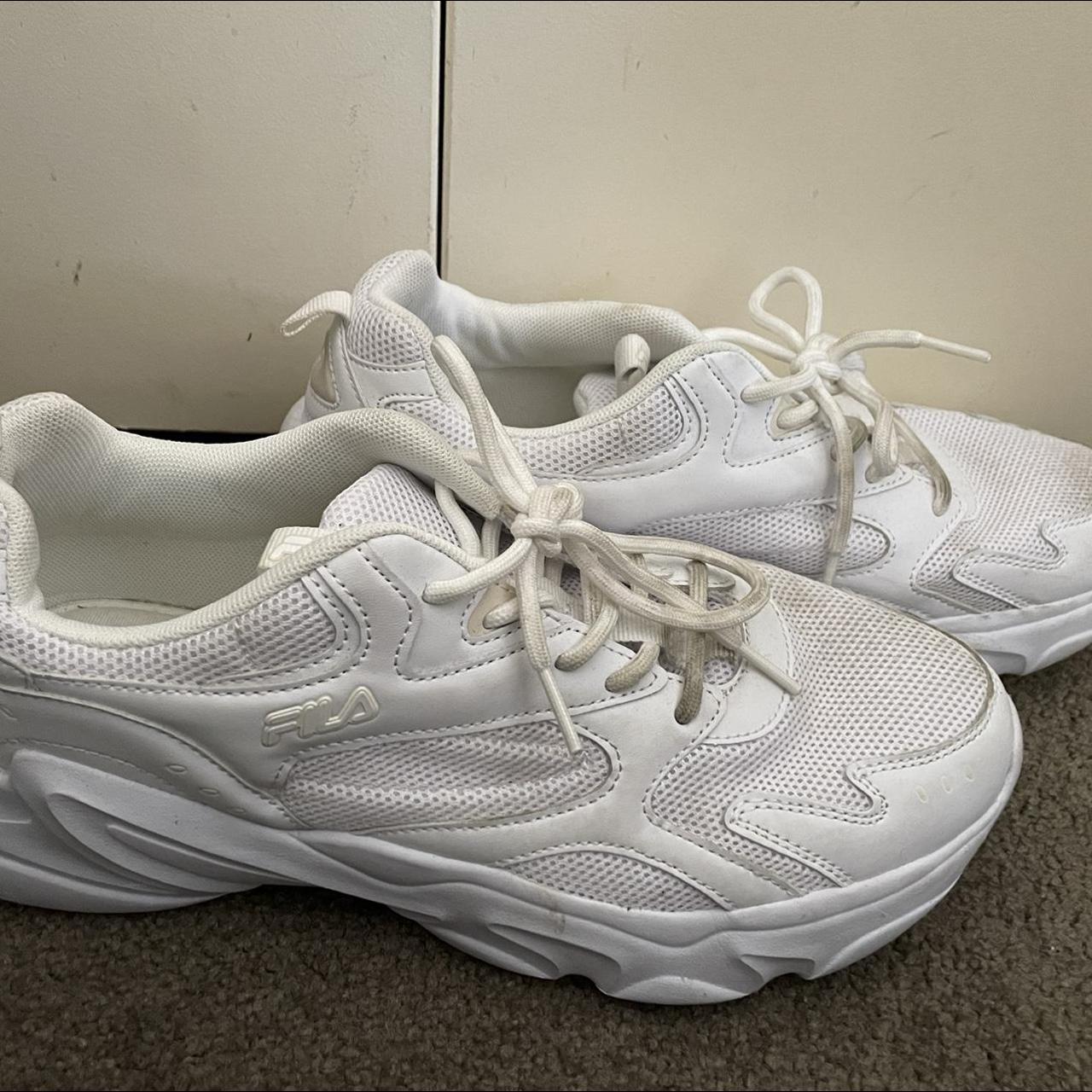 fila white chunky sneakers