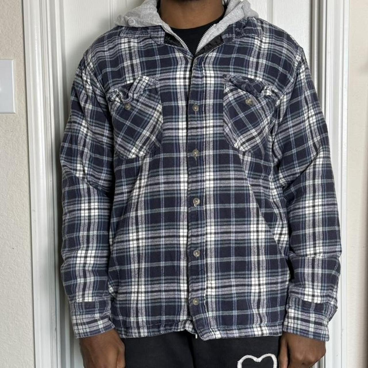 Flannel hooded jacket online boscov's