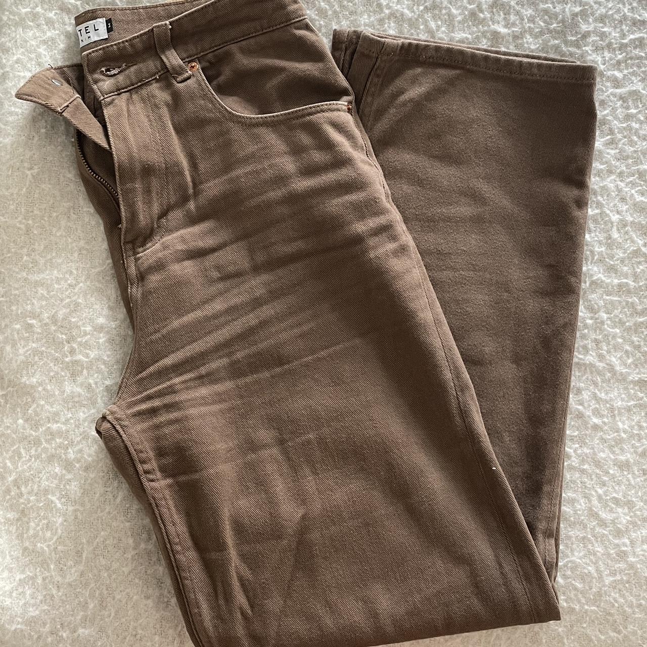 Motel Women's Brown Jeans Depop