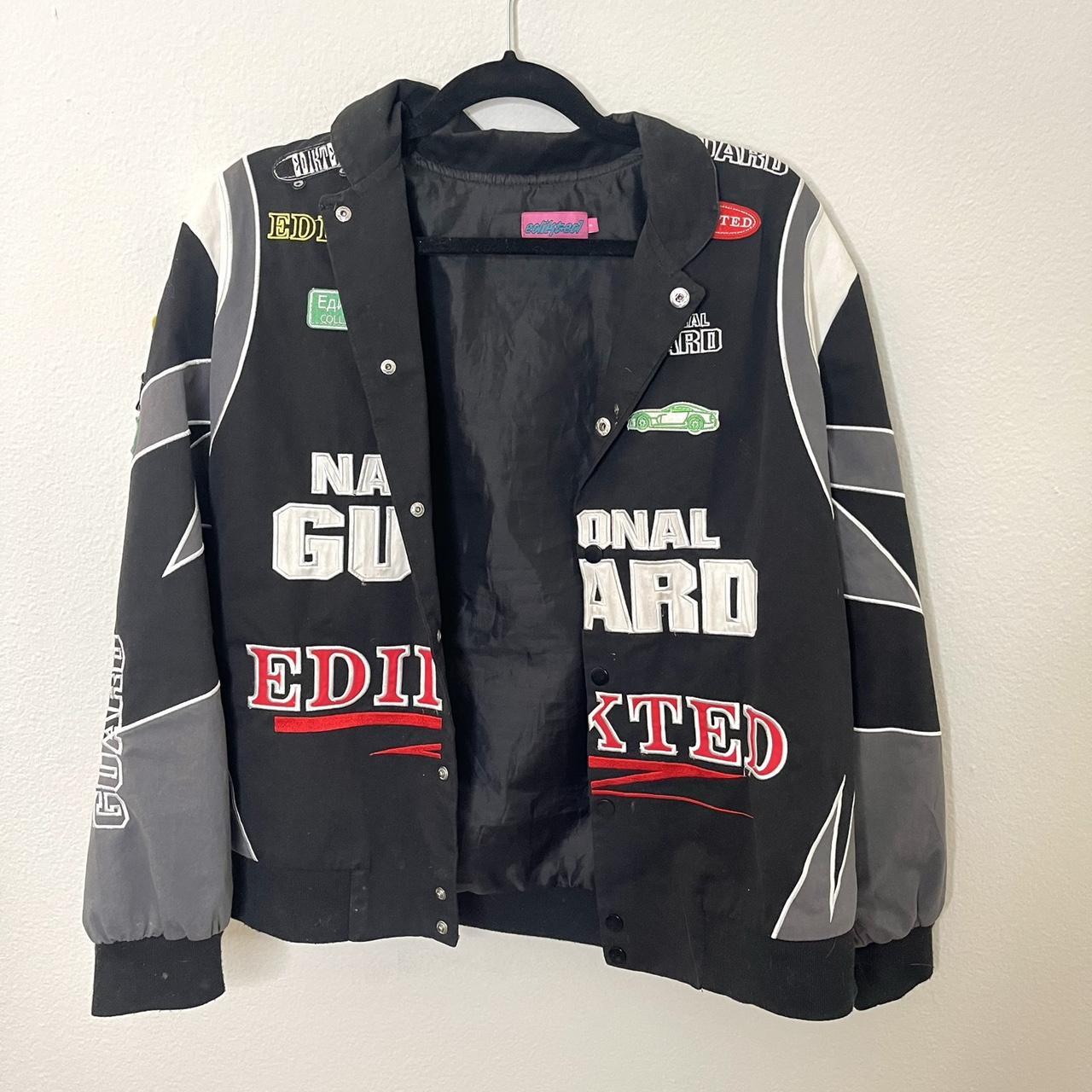 Edikted racing jacket, size S — gets so many... - Depop