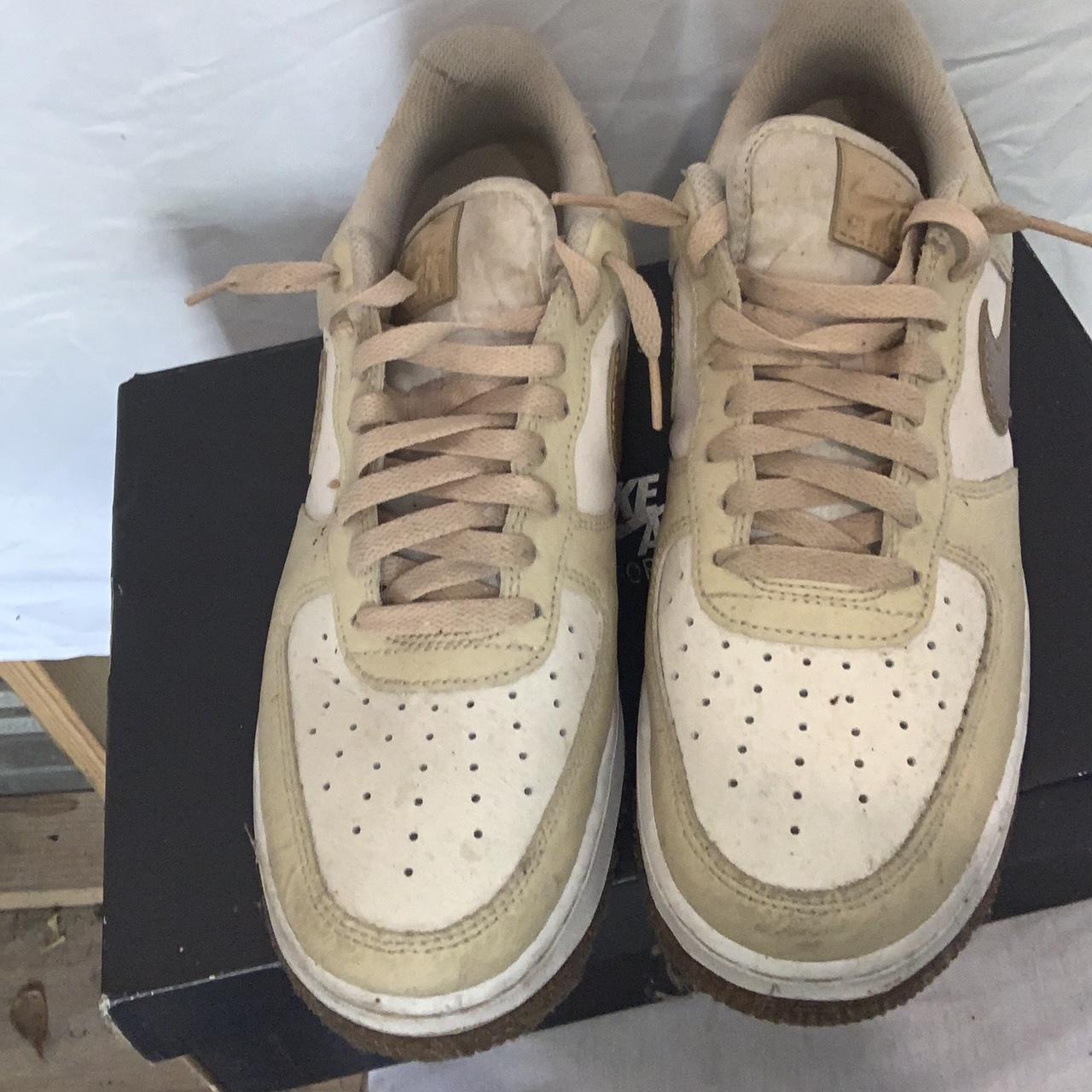 Nike Men's Sneakers Cream/Tan US – Brown Air Force 1s shoes