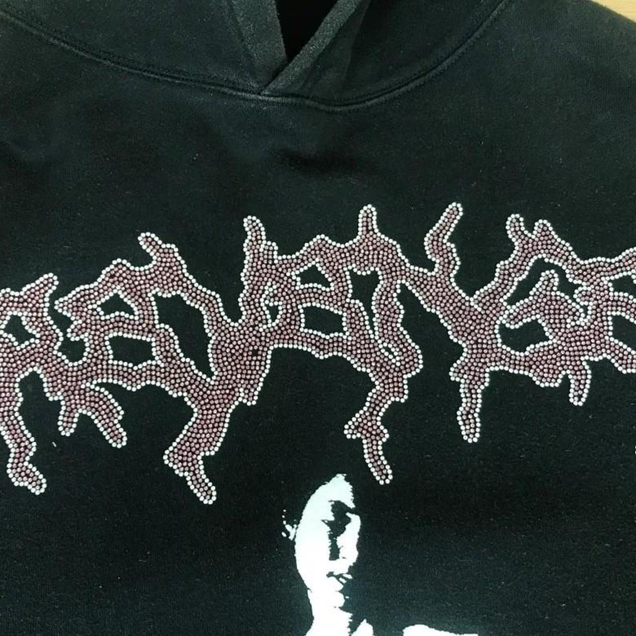 Revenge Red Nine Months Rhinestone Hoodie – purchasegarments
