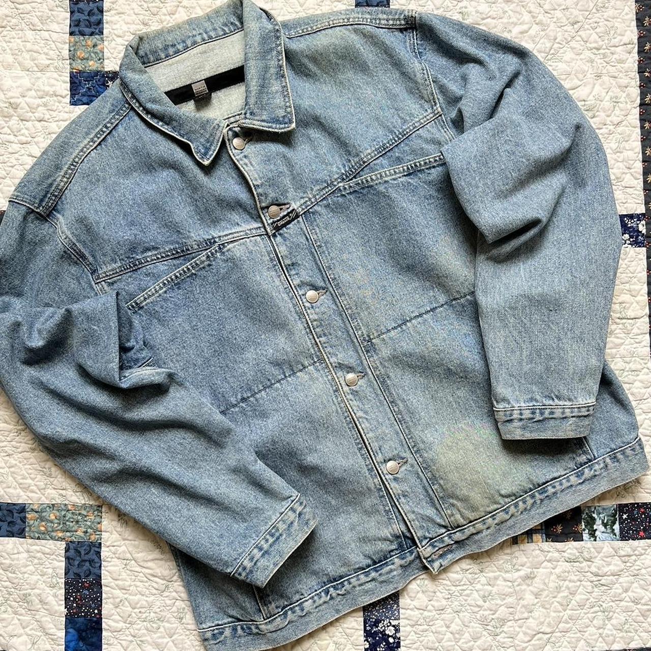 Marithé + François Girbaud Men's Blue Jacket | Depop