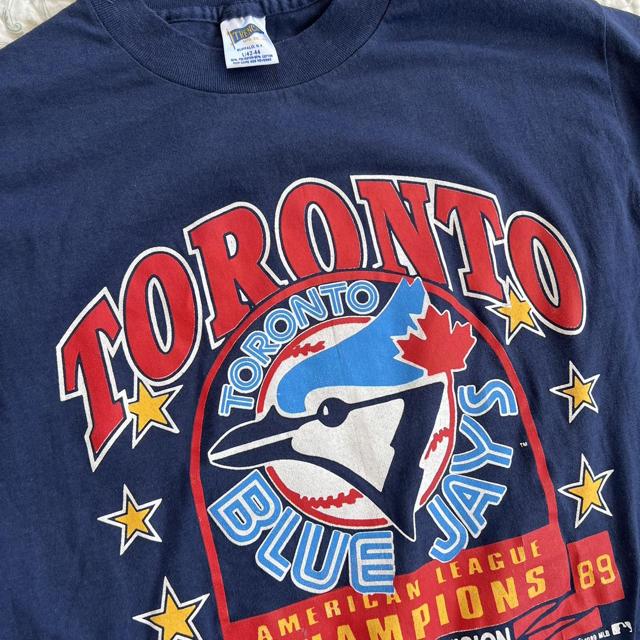 Vintage 90s Toronto Blue Jays AL Champions T-shirt - Depop