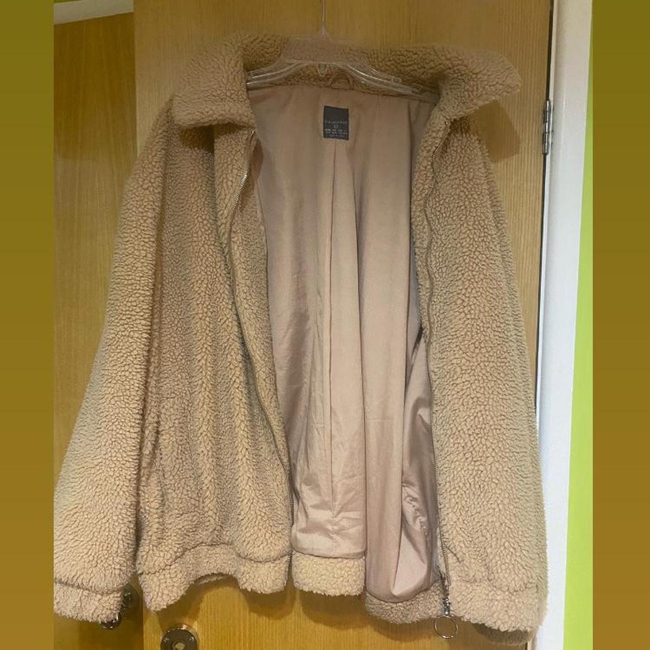 Primark Women's Tan and Cream Jacket Depop