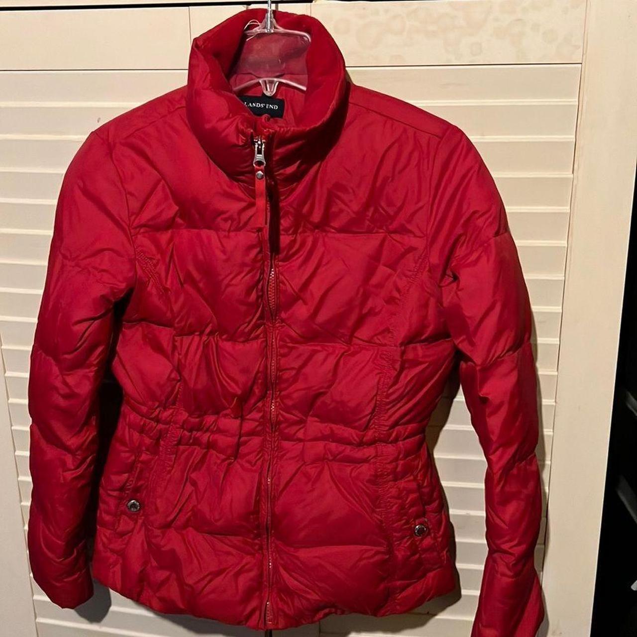 Lands' End Women's Red Jacket | Depop