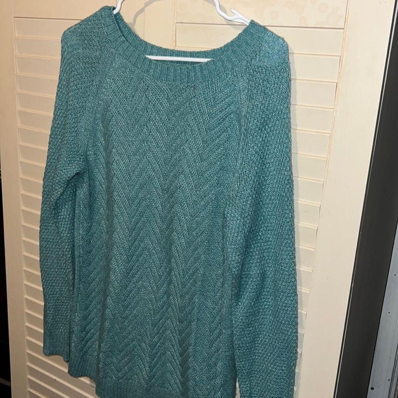 Sonoma knit sweater with herringbone design size... - Depop