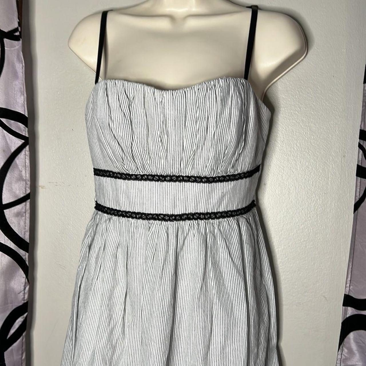 Maurices black and white striped clearance dress