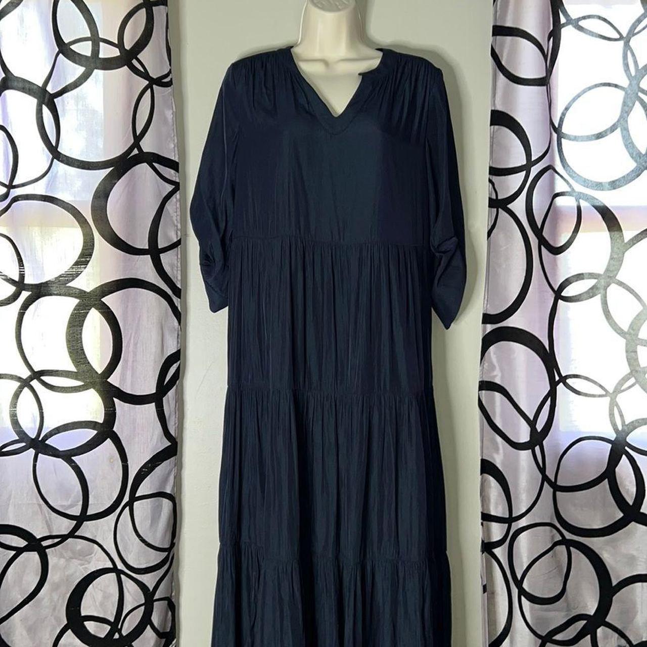 Chico’s Womens Tiered Sandwash Maxi Dress Size 0/4/6... - Depop