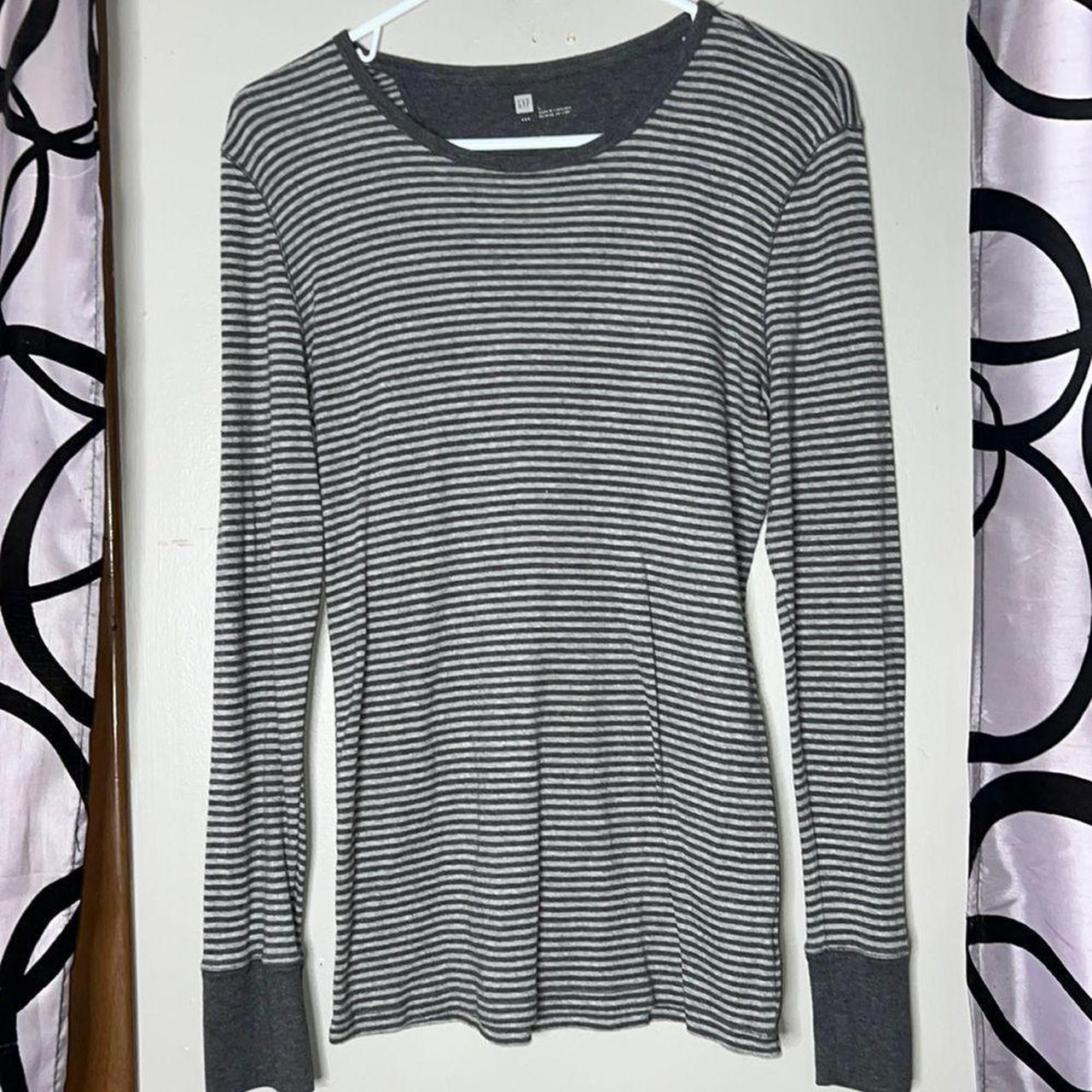 Gap striped long sleeve, top, size large, slightly... - Depop