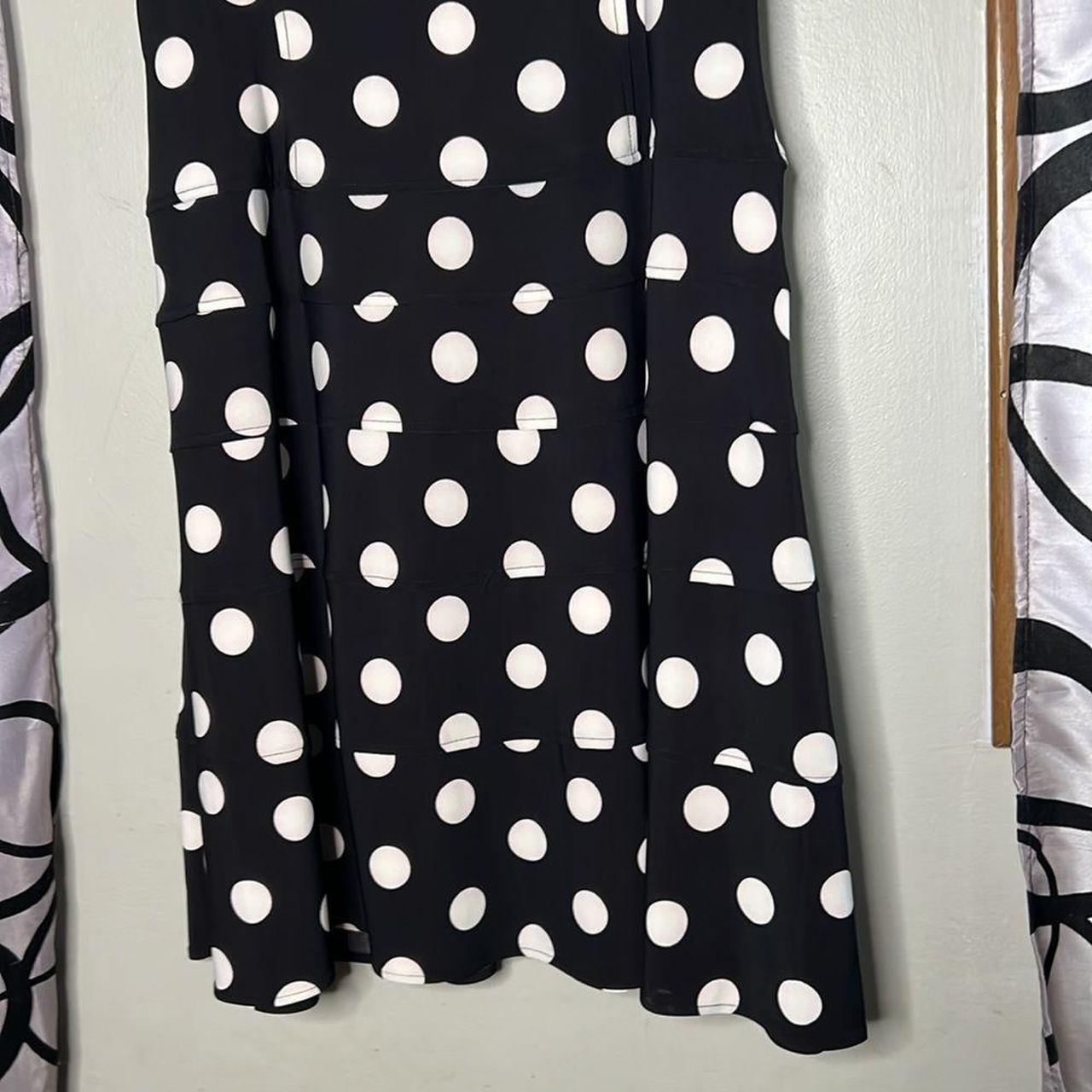 Tommy hilfiger black and hotsell white polka dot dress