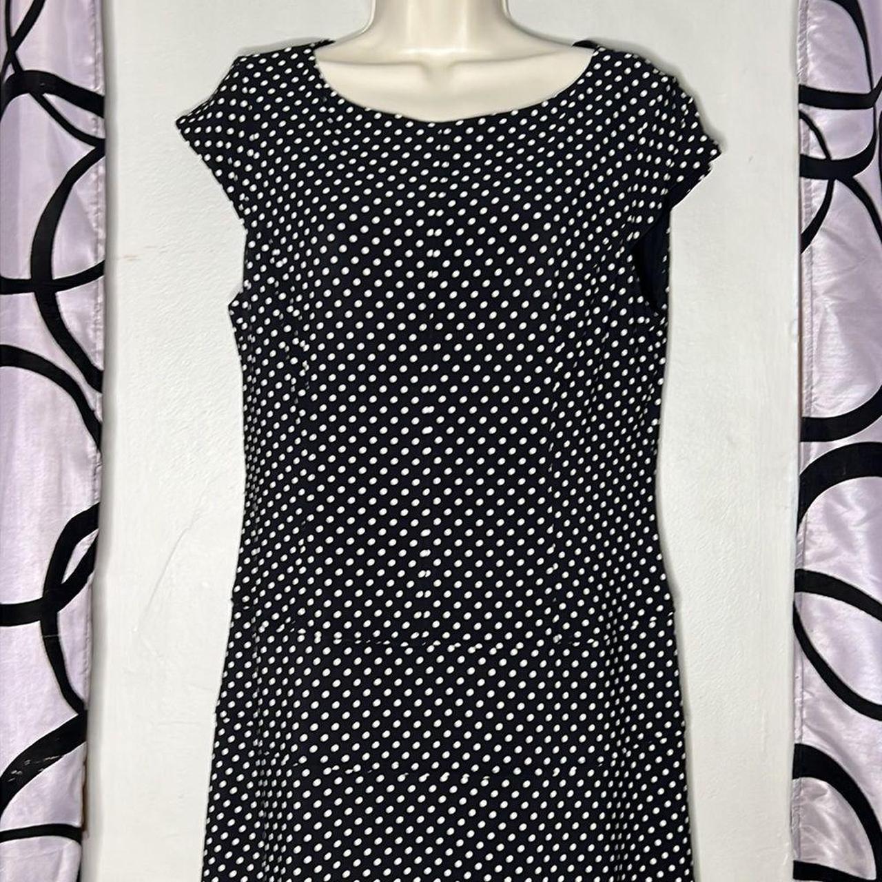 Anne klein black store and white dress