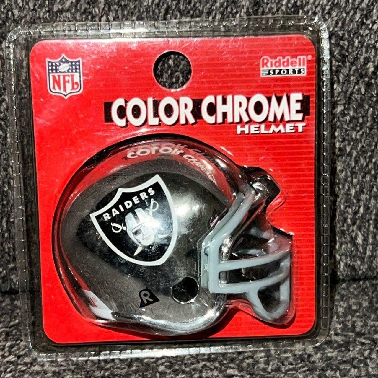 Raiders chrome hot sale helmet