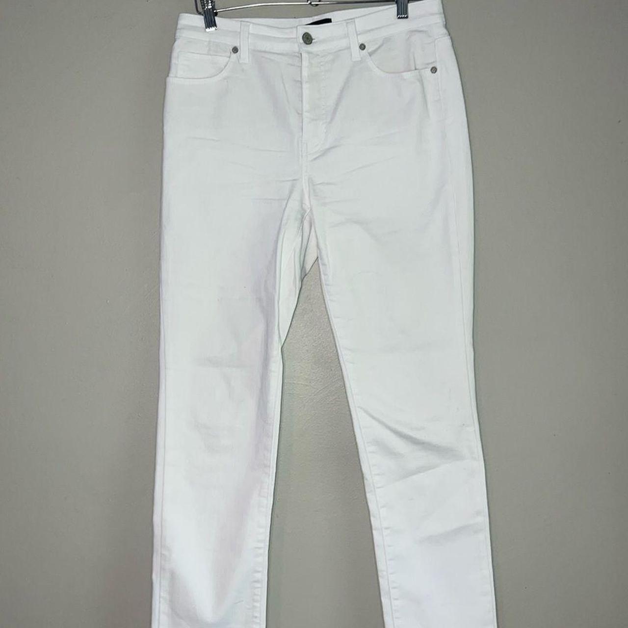 Talbots white store denim jeans size 10