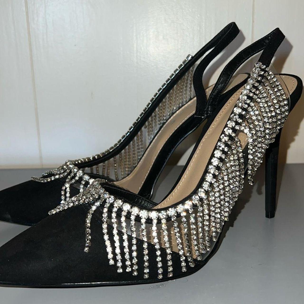 Shoedazzle silver heels online