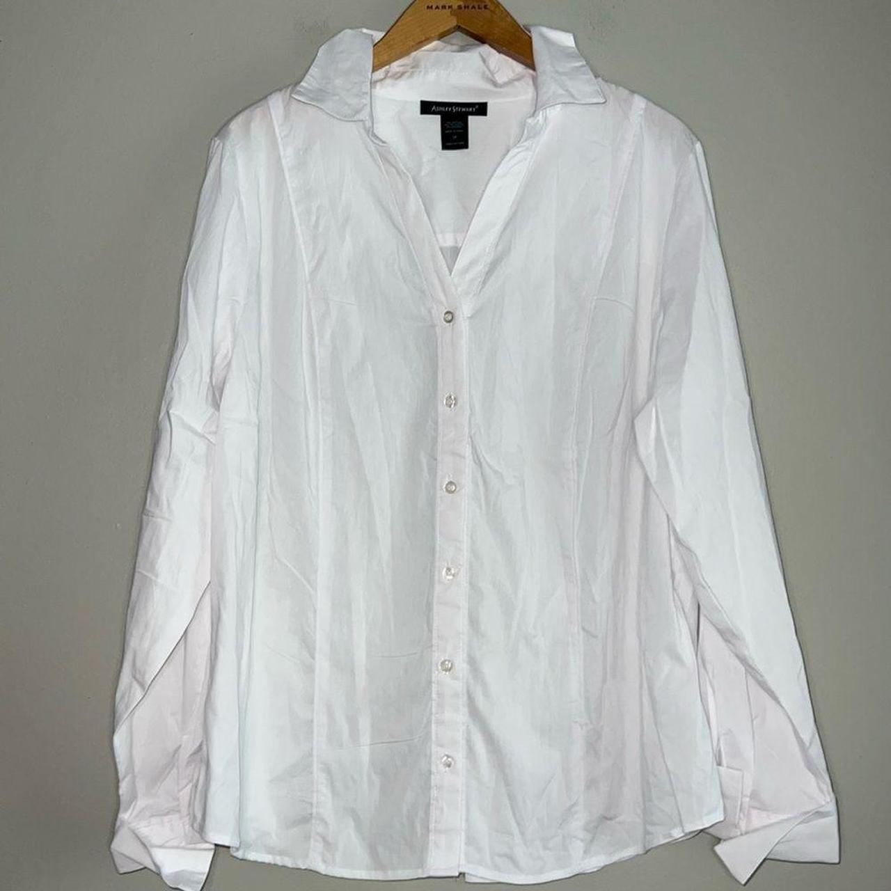 Ashley stewart white blouses hotsell