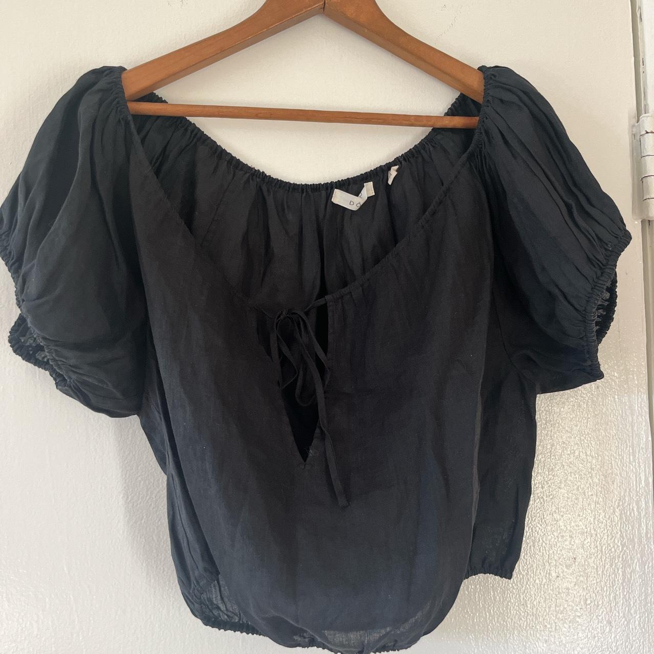 Doen linen top #doen - Depop