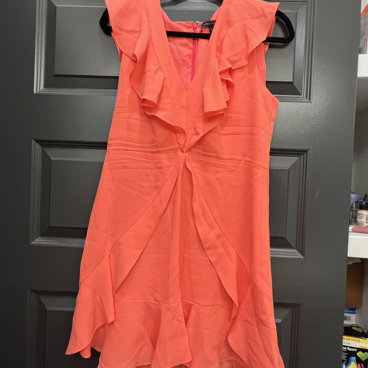 Bcbg ruffle mini dress best sale