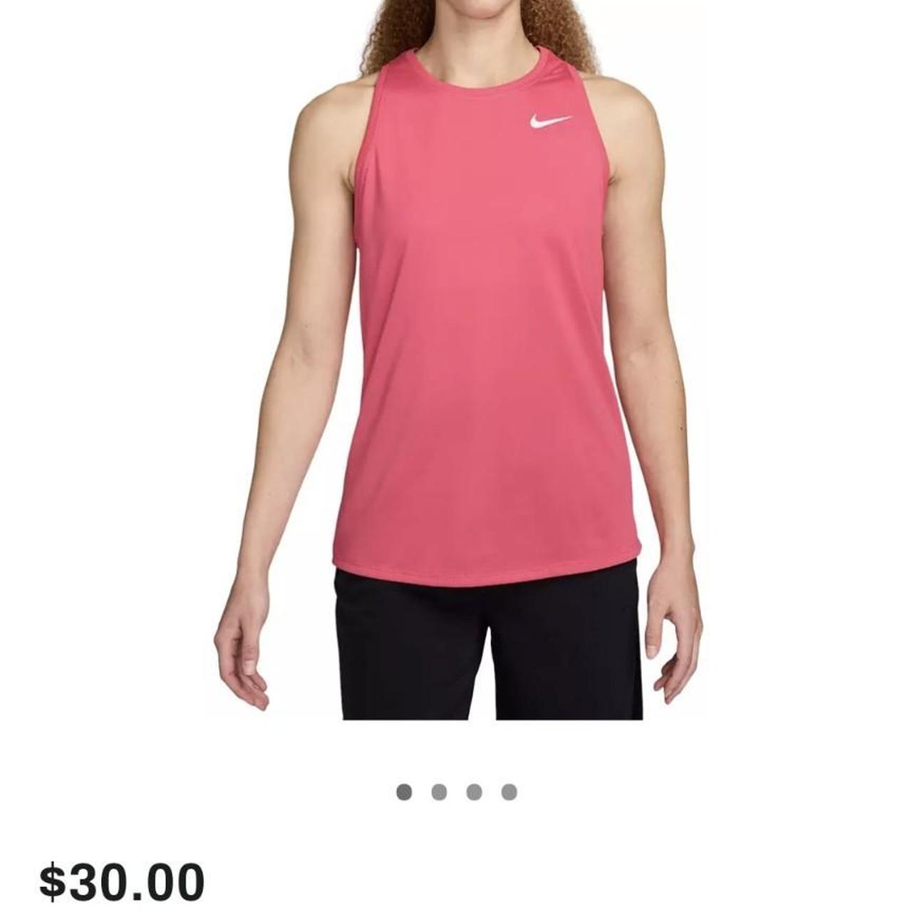 nike pink vest top