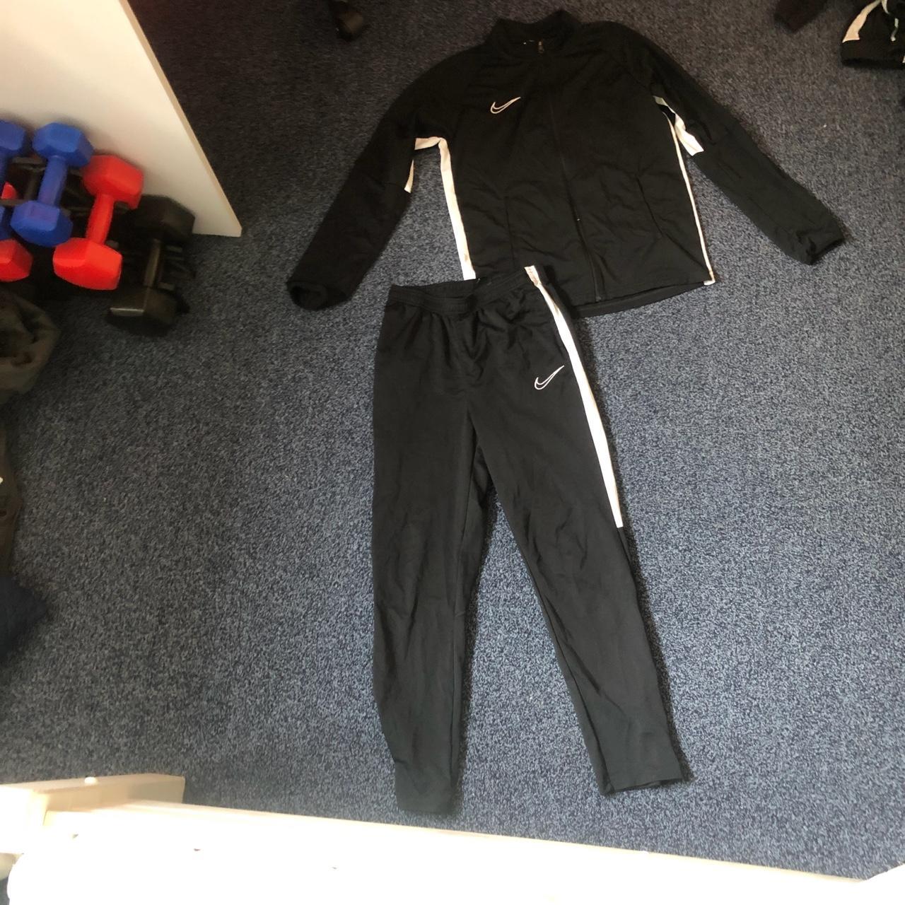 Black Nike Dri-fit tracksuit. Full tracksuit for... - Depop