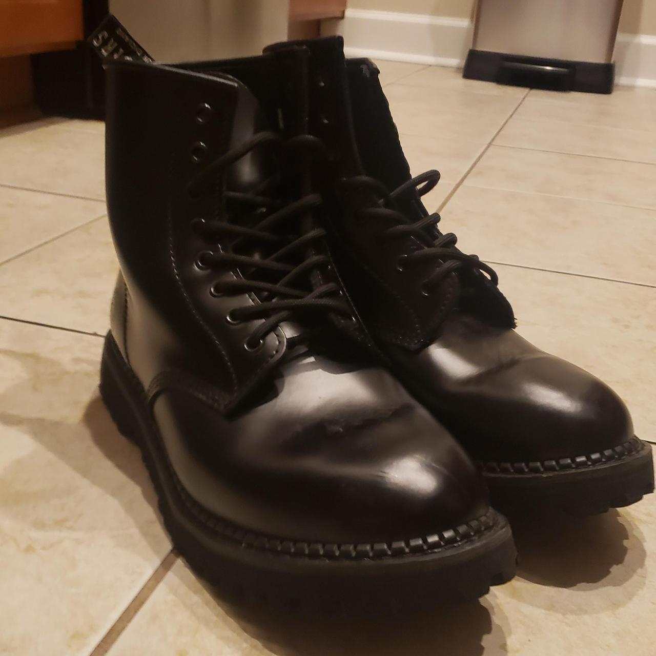 black grinders boots size us 12 eu 46 fits... Depop