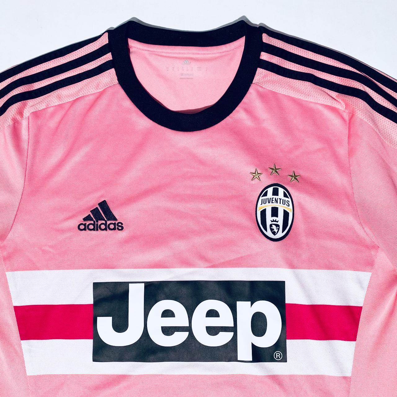 Juventus ピンクシャツ adidas climacool/jeep 2015-16 Juventus Away Shirt - 8/10 - (XL)