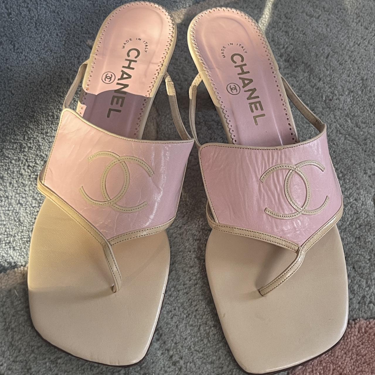 Vintage chanel discount slides