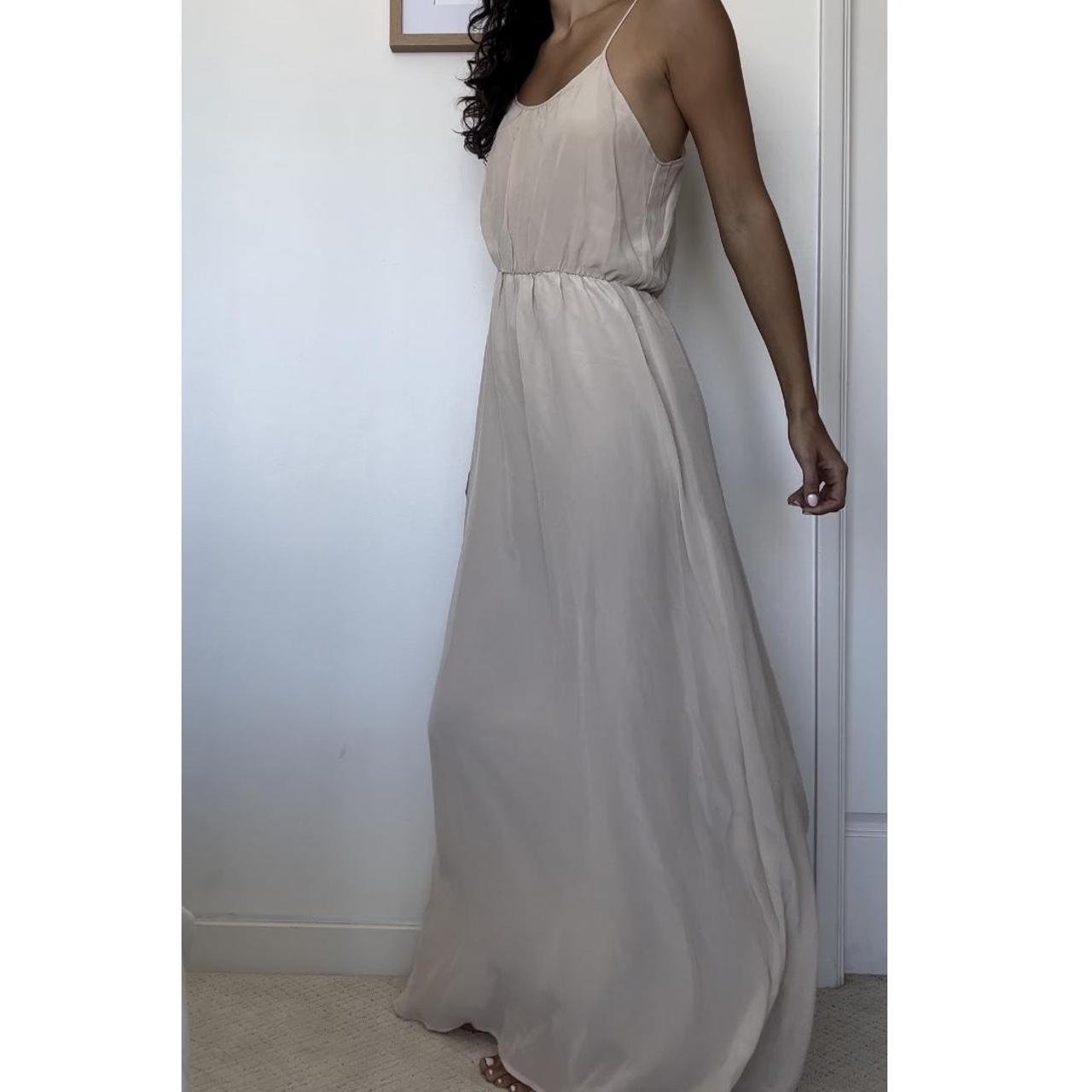 Theory silk hot sale maxi dress