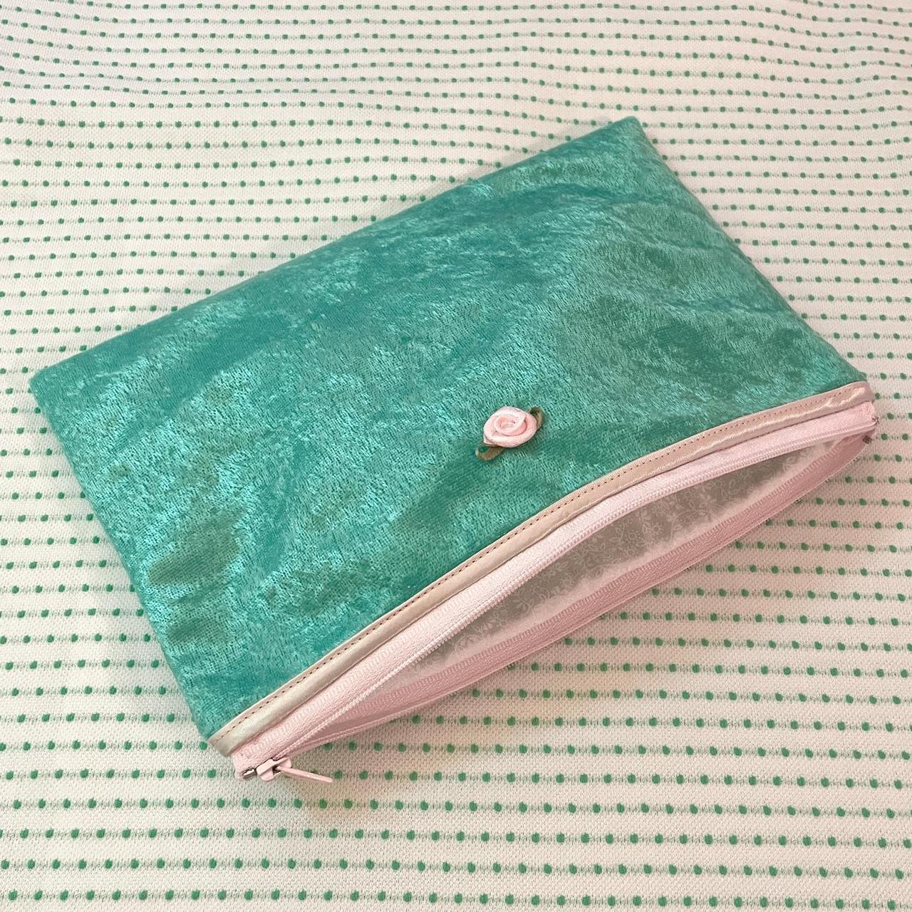 [Handmade Rose Pouch] Brand new pouch with a zipper... - Depop